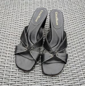 Cole Haan Black Slip-On Sandal